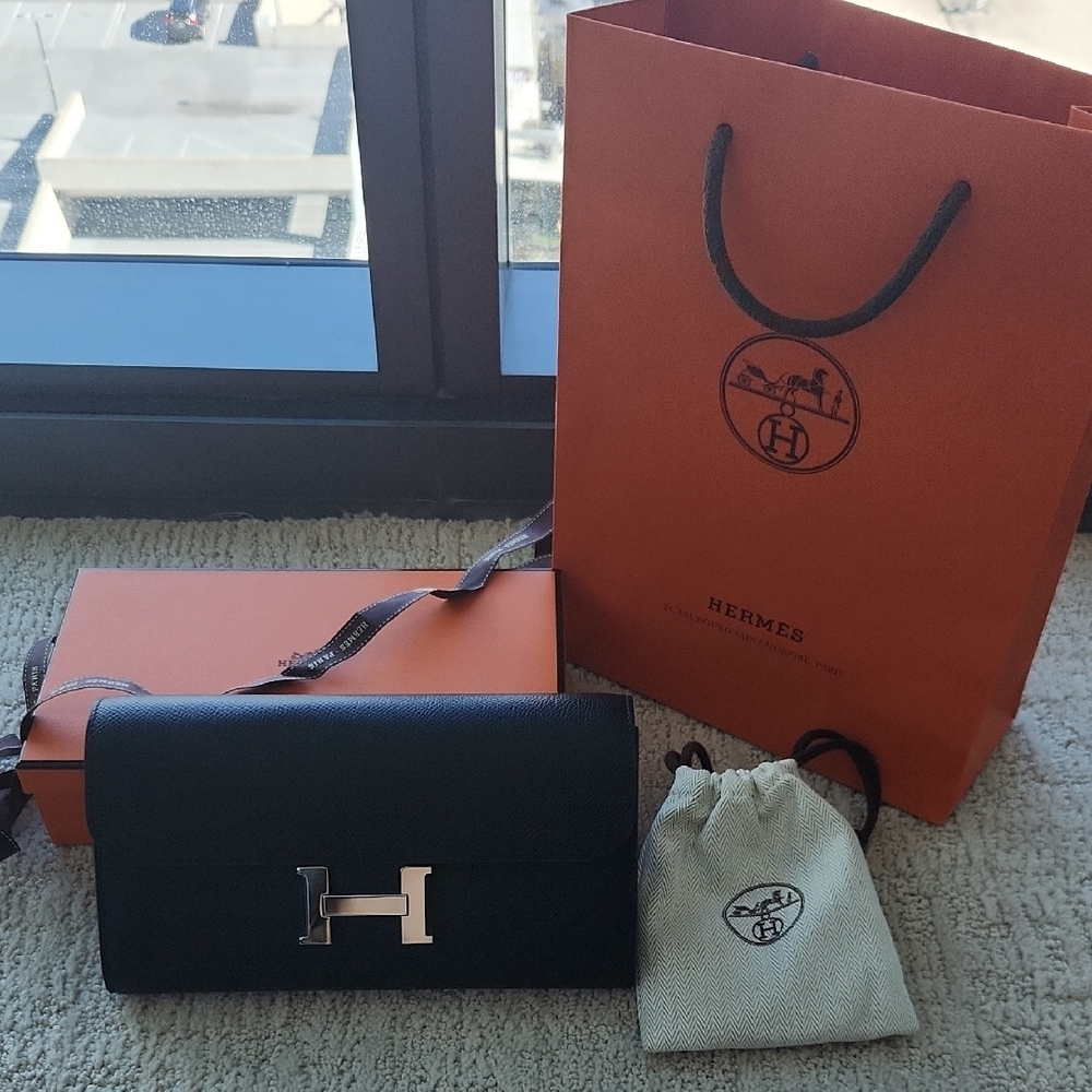 Hermes Black Mini Bag with Silver Hardware